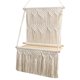 thumbnail image 2 of Macramé pa ped, tapiz bohemio, estante con fleco tejido bohemio, decoración de ped, decoración del pa dormitorio, sa de Baoblaze Estante de pared tapiz, 2 of 7