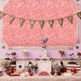 thumbnail image 4 of Blosmon Flower Wall Panel for Wedding Decor 6pcs Blush Silk Hydrangea Flower Backdrop, 4 of 9
