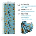 thumbnail image 2 of Construction Vehicles Barriers Light Blue Pattern Hot Yoga Mat Towel Non Slip for Hot Yoga - Quick-Drying Yoga Mat Cover with 4 Corner Pockets with Travel Bag - Hot Yoga Towel Non Slip 74"x26", 2 of 6