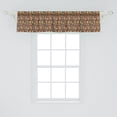 thumbnail image 2 of Ambesonne Woodland Valance Pack of 2, Gnomes and Animals Art, 54"X12", Dark Taupe and Multicolor, 2 of 4