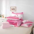 thumbnail image 6 of Feelyou Bowknot Initial A Twin Bedding Sets 7-Piece, Glitter Stars Bedding Comforter Set, 6 of 8