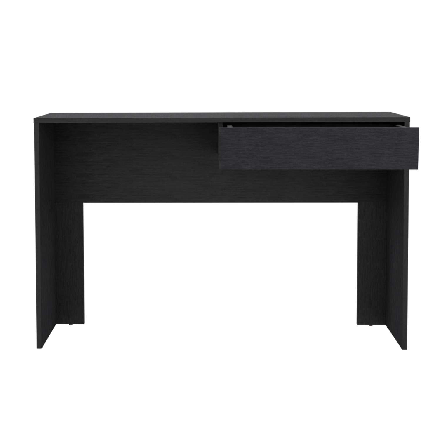 Asteroutdoor Writing Computer Desk with One Drawer, Black
