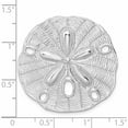 thumbnail image 3 of Sterling Silver Polished/Textured Large Sand Dollar Slide (33.61 X 32.15) Made In United States -Jewelry By Sweet Pea, 3 of 7