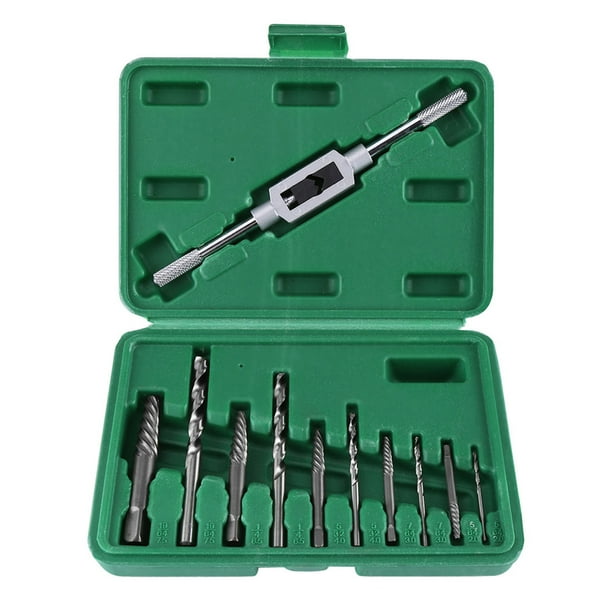 Extractor de tornillos rotos Extractor de pernos Extractor de taladro de tornillo 11 piezas Brocas de tornillo roto y juego de extractores Tornillos Sujetadores Herramienta de ANGGREK Otros