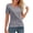 Grey, variant on Short Sleeve Tops for Women Ice Round Neck Short Sleeved T-Shirt Sports Fitness High Elasticity Slim Fit Quick Drying Summer Tops for Women