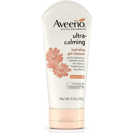 Gel Skin Curve - 2 Pack - AVEENO Ultra-Calming Hydrating Gel Facial Cleanser for Dry and Sensitive Skin 5 oz