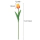 thumbnail image 5 of Luxtrada - Ramo de tulipanes artificiales de tacto real (20 unidades), color amarillo, 5 of 7