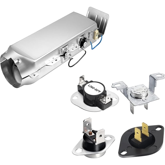 Upgraded DC97-14486A DC97-14486D Dryer Heating Element Assembly & DC47-00016A Dryer Thermal Fuse Kit