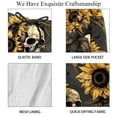 thumbnail image 4 of luoweisi Men's Beach Shorts Quick Dry Swim Trunks with Mesh Lining Sunflower Skull 2XL, 4 of 5