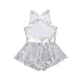 thumbnail image 5 of YEAHDOR Kids Girls Jazz Tap Dance Costume Sequins Bowknot Ballet Leotard Dress White 12, 5 of 7