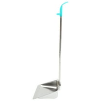 BESTOYARD Outdoor Dustpan Heavy Duty Garbage Shovel Stainless Steel 1Pcs