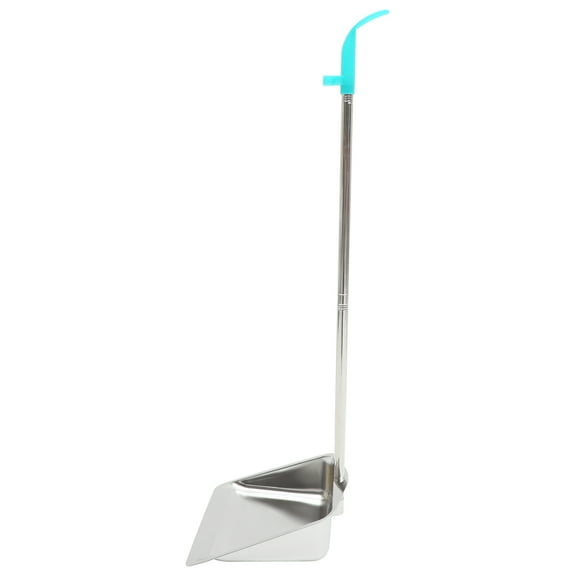 BESTOYARD Outdoor Dustpan Heavy Duty Garbage Shovel Stainless Steel 1Pcs