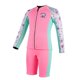 thumbnail image 1 of Trajes de neopreno para niños, traje de buceo para niñas, pantalones cortos de manga larga, cremallera para Rosa S, 1 of 8