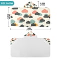 thumbnail image 4 of Yayeee Kids Hooded Towel with Hand Pockets Beach Soft Absorbent Bath Wrap 50 x 23.5 inch, Simple Clouds, 4 of 5