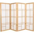 thumbnail image 2 of 4 ft. Short Eudes Shoji Screen - Natural - 4 Panels, 2 of 7