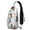 White Christmas Tree, variant on Sling Backpack,White Christmas Tree Pattern Crossbody Bag with Water Bottle Holder,Waterproof Sling Bag for Men/Women with Chest Phone Holder for Hiking,Travel