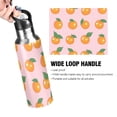 thumbnail image 4 of Yayeee 20oz Insulated Water Bottle Double Wall Stainless Steel with Flip Straw Lid, Cute Oranges, 4 of 7