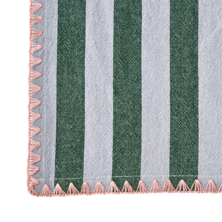 Beautiful by Drew Barrymore Tablecloth, Yarn-Dyed Stripe photo 3