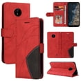 thumbnail image 1 of GANGXUN Flip Case for Nokia C10/C20 – Leather Wallet Cover with Card Slots, Kickstand & Color Stitching Protective Folio, 1 of 6