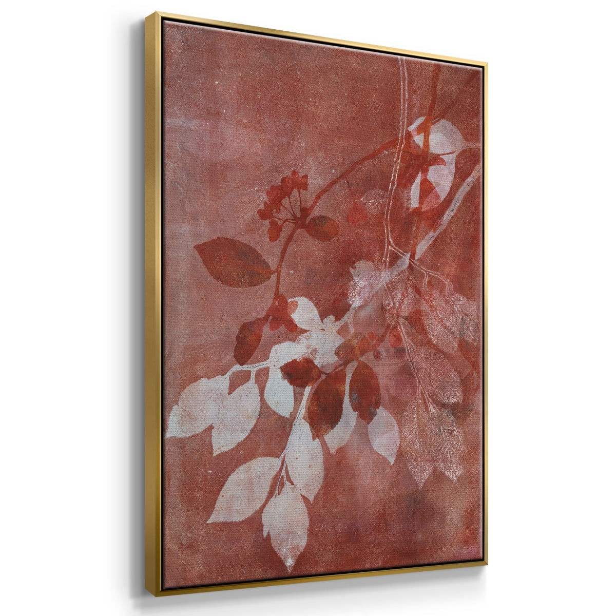 Branching Out XVI Framed Premium Gallery Wrapped Canvas - Ready to Hang - 27 x 41 - Gold Floating Frame