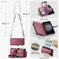 thumbnail image 3 of Compatible with Samsung Galaxy S23 FE Wallet Case, 10 Card Slots & 1 Zipper Coin Pocket & 1 Cash Slot & 1 Cash Pocket & Lanyard & Crossbody Strap & Kickstand & RFID Blocking Phone Case, Winered, 3 of 9