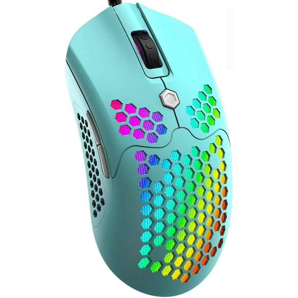 Mamba Snake M5 Gaming Mouse with 65G Lightweight Honeycomb Shell,Ultralight Ultraweave Cable,26 RGB Backlit Lamp