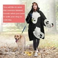 thumbnail image 4 of Wearable Oversized Blanket,Black Halloween Ghost Silhouettes Wearable Blanket Hoodie for Adults,Cozy Hooded Blankets with Super Pockets,Super Warm Fuzzy Pullover for Women & Men, 4 of 6