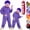 Purple, variant on Big Mouth Monster Frog Family Christmas Pajamas Matching Sets,Silly Plush Hooded Jumpsuit,Cozy Fun Loungewear for Parent & Little One Ideal for Halloween Christmas Parties