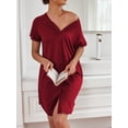 thumbnail image 4 of Avidlove Womens Nightgown Button Down Pajama Dress Sexy Ladies Sleepwear Maternity Night Shirts, 4 of 7