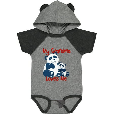

Inktastic My Grandma Loves Me Panda Gift Baby Boy or Baby Girl Bodysuit
