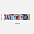 thumbnail image 3 of QuanTara Love You More Wall Decor, 8in Vintage Iron Word Art Sign for Bedroom, Living Room, Home Decor, Romantic Gift for Her, 3 of 7