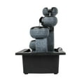 thumbnail image 5 of Willwolf Indoor Water Fountain with LED Lights, Modern Tabletop Waterfall, 10''H 4-Tiered Fountain for Home and Office, 5 of 10