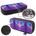 thumbnail image 4 of Lsque Elephant in Tribal Style Printed Big Capacity PU Leather Pencil Case Large Pencil Pouch Stationery Pen Bag Pencil Holder for Teen, 4 of 6