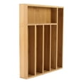 thumbnail image 4 of organizador para cubiertos 6 compartimentos de bambú beige, 4 of 8