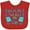 Red, variant on Inktastic Book Nerd for Life Boys or Girls Baby Bib