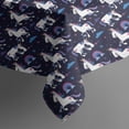 thumbnail image 4 of Dark Blue Unicorn Moon Pattern Rectangle Tablecloth 60"x120",Waterproof Polyester Rectangle Table Cloth, Wipeable Spillproof Polyester Tablecloth for Dining, Camping, Indoor and Outdoor, 4 of 6