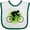 White and Green, variant on Inktastic Cycling Bicycle Racing Biking Boys Baby Bib