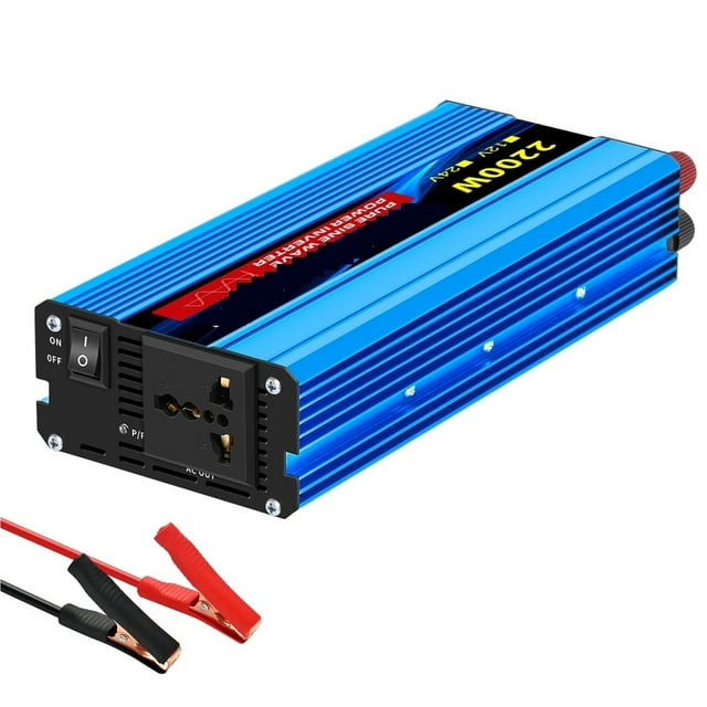 Pure Sine Wave Inverter 1600W/2200W/3000W/4000W DC 12V/24V To AC 220 50hz Power Inverter Charger Adapter ,Advanced Charging Protection Design