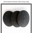 thumbnail image 4 of Gamvdout 6pcs Round Graphite Electrode, Graphite Felt Sheet, Carbon Felt Conductive Carbon Fiber for Industry, GAJJBABOC-200*2MM, 4 of 6