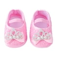 thumbnail image 2 of EnJoCho Cute Walking Shoes for Toddler Girls Baby Shoes Fashion Soft Sole Toddler Shoes Pearl Dress Flower Princess Shoes Baby Girl Shoes 0-6 6-12 Months, 2 of 6