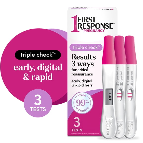 FIRST RESPONSE Triple Check Pregnancy Test 3 ct.