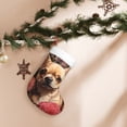thumbnail image 4 of Cauagu Vintage Red Flower Chihuahua for Christmas Stockings,1-Pack Large Xmas Stocking Holiday and Farmhouse Stocking Fit for Christmas Holiday Party Decoration(17.7*11 Inch), 4 of 7
