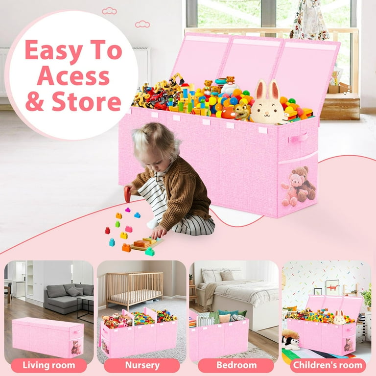 ランダムボックス Especially for you Extra Large Toy Box, Collapsible Sturdy Kids Toy Chest Storage Box