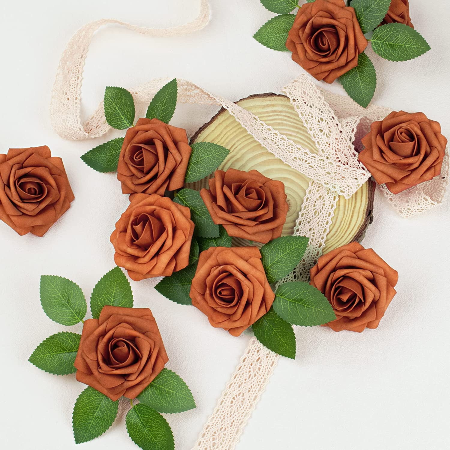 10 Pcs 40 cm handmade DIY Fio Empate ~ bouquet Artesanal Flor Pacote Arte  material De Embalagem