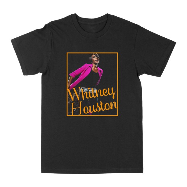 Whitney Houston Blazer Rose Noir T-Shirt TG