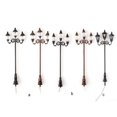 thumbnail image 4 of tredstone Landscape Light Architecture Materials Lawn Lamps Decor Three-headed Mini Lamppost for Fairy Garden Street Pathway Sand Table Model 2, 4 of 5