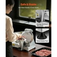 thumbnail image 2 of KFFKFF 10-Inch Electric Meat Slicer, 320W Food Slicer with Stainless Steel Blade, Adjustable Thickness 0-0.4 Inch, Ideal for Slicing Frozen Meat, Ham, Bread, and Steak, 2 of 9