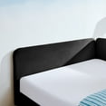 thumbnail image 6 of Miekor Furniture Full Size Upholstered Platform Bed Frame with 2 Storage Drawers, Adjustable Velvet Sofa Bed, Black MK9172, 6 of 12