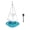 Blue, variant on Solar Powered Bird Bath, Outdoor Garden Floating Hanging Feeder, Usb Powered Water Spray Feature, 4 Adjustable Nozzles, Durable Plastic and Metal Construction, Compact 9.25 Inch Size