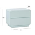thumbnail image 6 of Pemberley Row Wooden Blue Nightstand Rectangular Soft Close Fully Assembled, 6 of 7